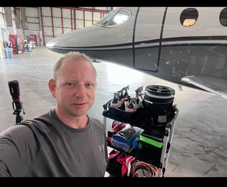 Aircraft care in a hangar